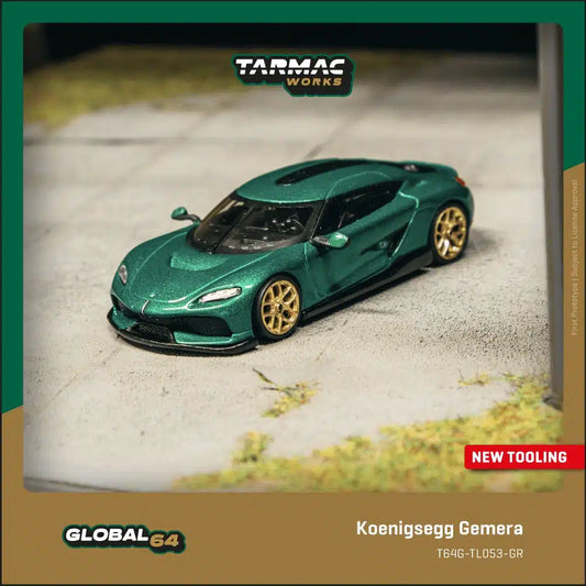 Tarmac Works - Koenigsegg Gemera Green - GLOBAL64 - Scala 1/64 T64G-TL053-GR