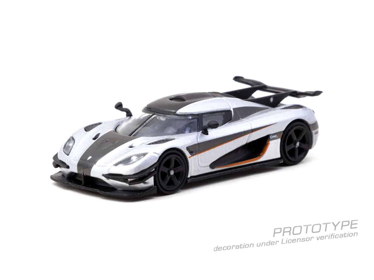 Tarmac Works - Koenigsegg One:1 Silver - GLOBAL64 - Scala 1/64 T64G-TL054-SL