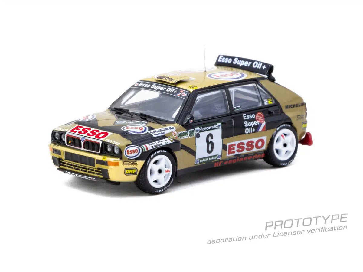 Lancia Delta HF Integrale #6 ECR Piancavallo Rally Winner 1993 - HOBBY64 - Tarmac Works - Scala 1/64 T64-049-93PIR06