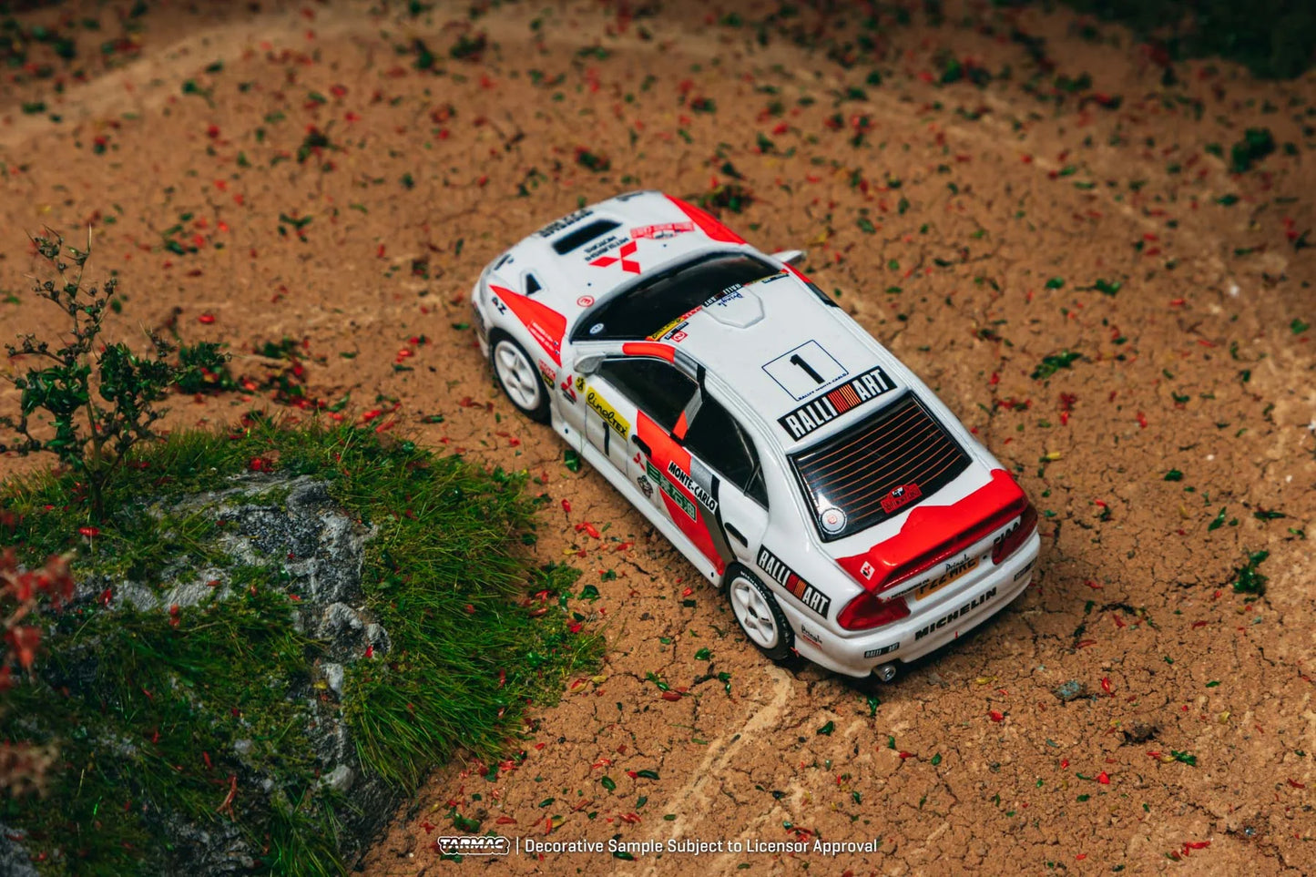 Mitsubishi Lancer Evolution IV Rallye Monte-Carlo 1997 #1 - GLOBAL64 - Tarmac Works - Scala 1/64 T64G-076-97MCR01