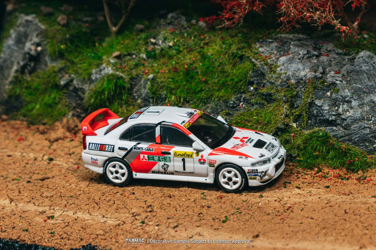 Mitsubishi Lancer Evolution IV Rallye Monte-Carlo 1997 #1 - GLOBAL64 - Tarmac Works - Scala 1/64 T64G-076-97MCR01