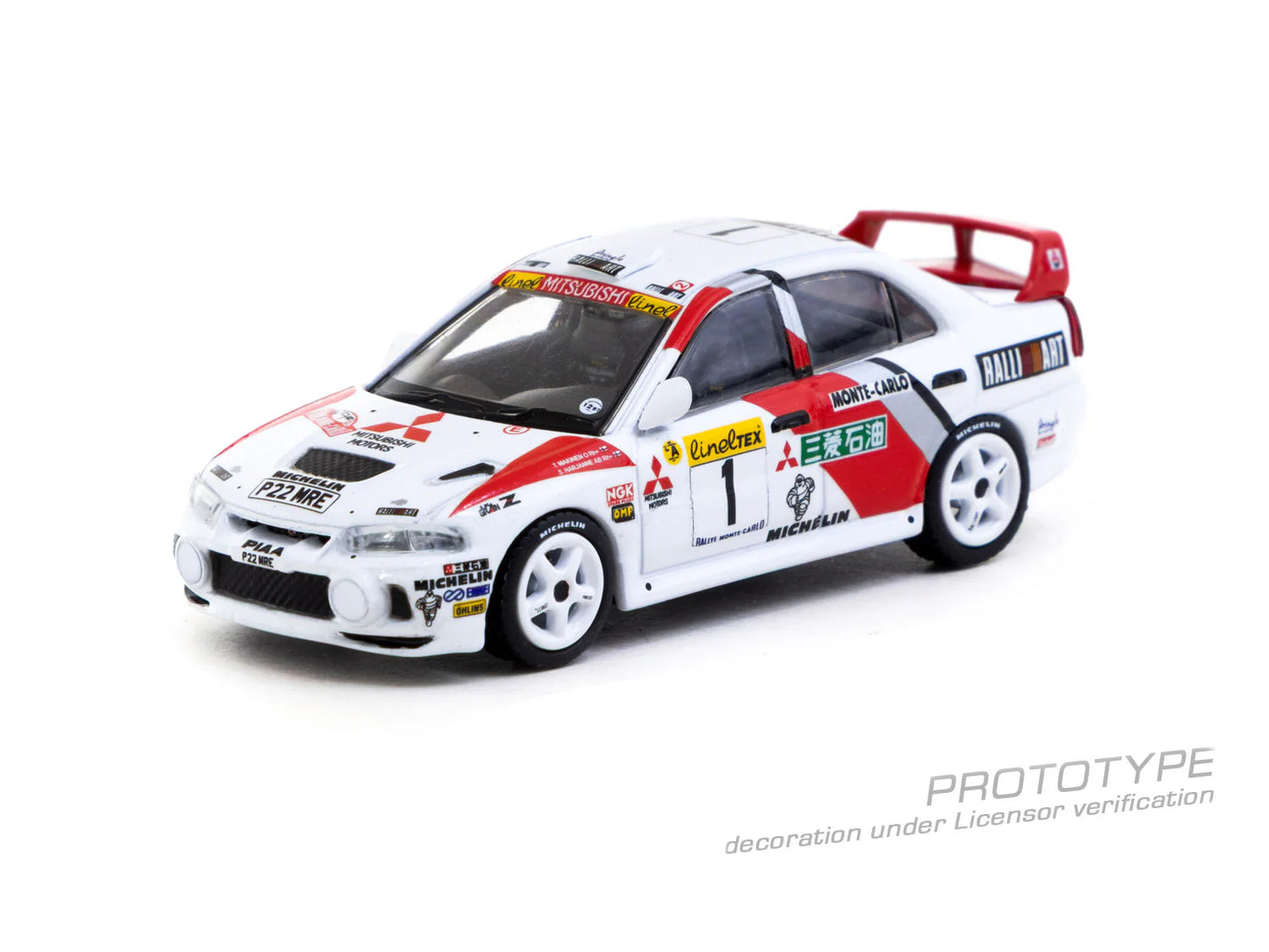 Mitsubishi Lancer Evolution IV Rallye Monte-Carlo 1997 #1 - GLOBAL64 - Tarmac Works - Scala 1/64 T64G-076-97MCR01