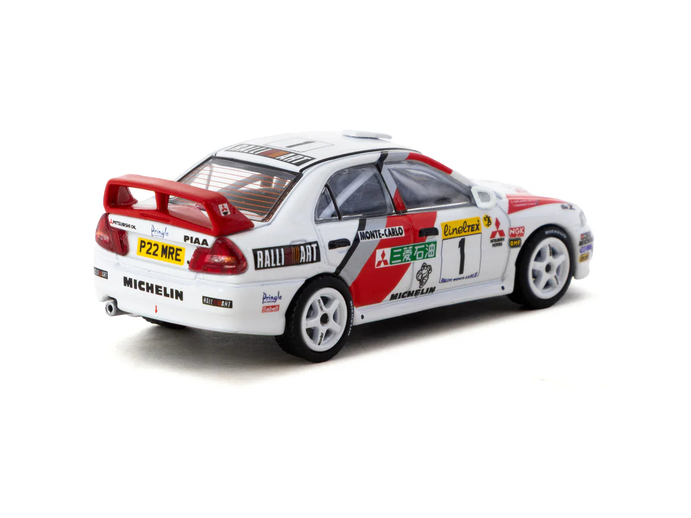 Mitsubishi Lancer Evolution IV Rallye Monte-Carlo 1997 #1 - GLOBAL64 - Tarmac Works - Scala 1/64 T64G-076-97MCR01