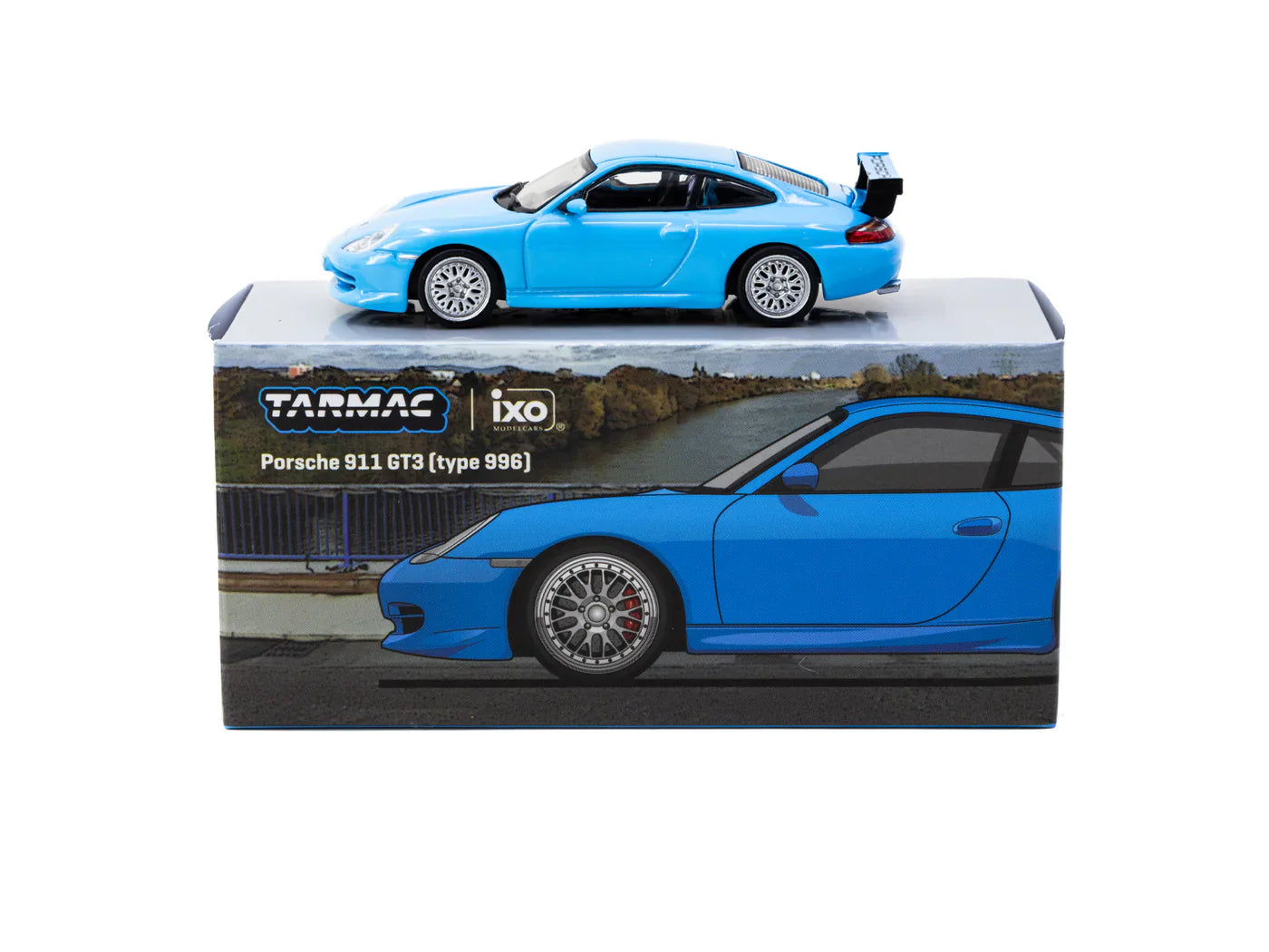 Porsche 911 Gt3 (996) Light Blue - GLOBAL64 - Tarmac Works - Scala 1/64 T64G-069-BL