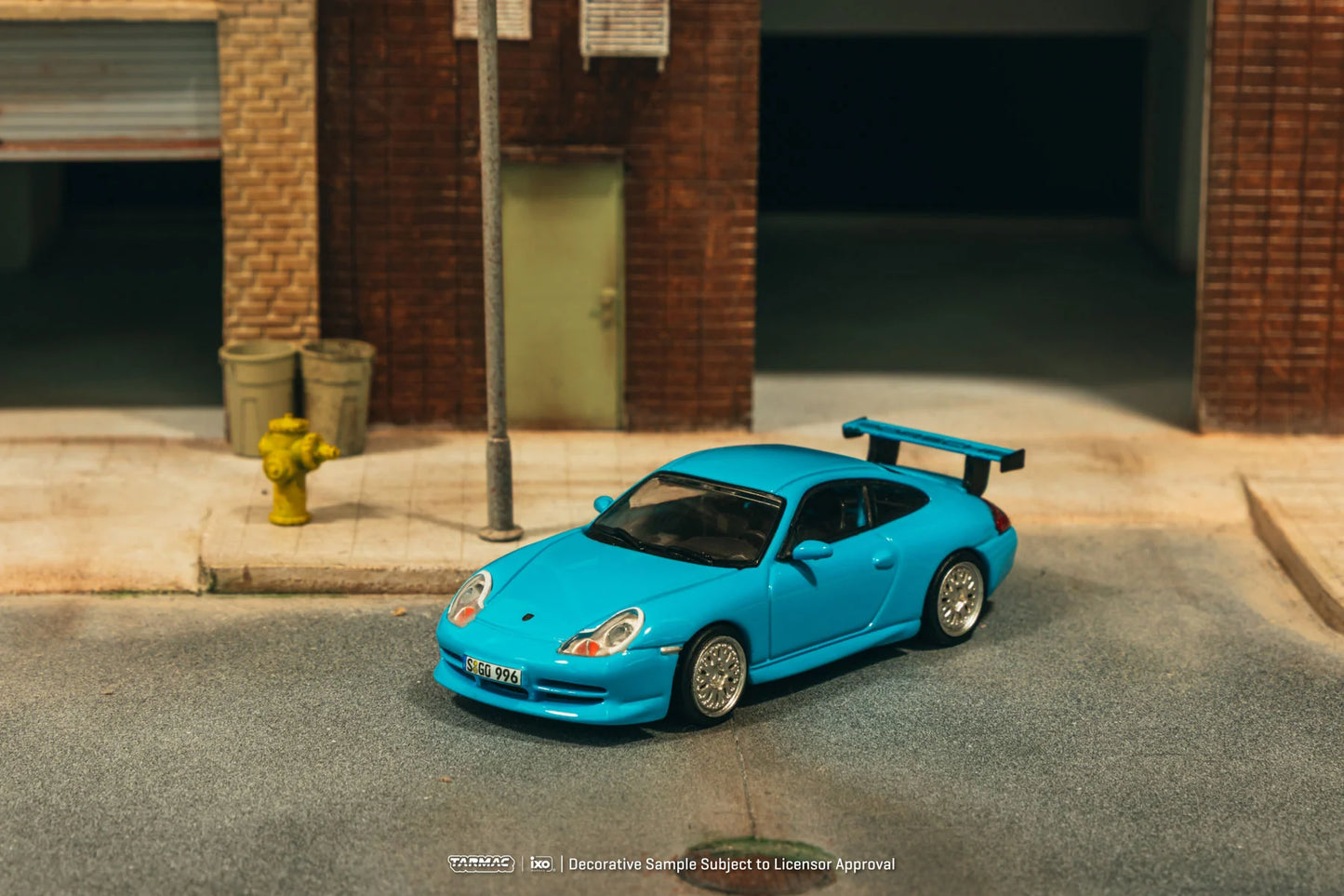 Porsche 911 Gt3 (996) Light Blue - GLOBAL64 - Tarmac Works - Scala 1/64 T64G-069-BL