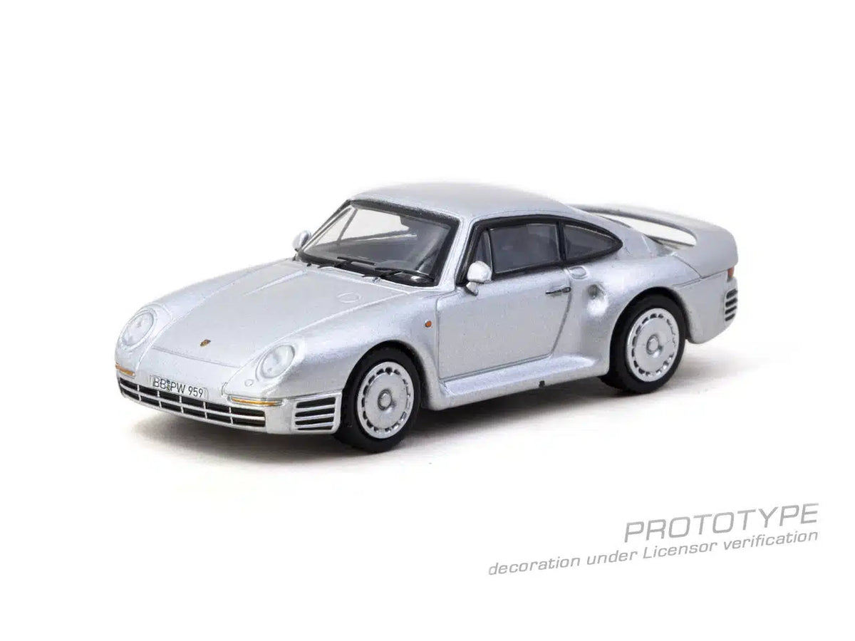 Porsche 959 Silver - GLOBAL64 - Tarmac Works - Scala 1/64 T64G-068-SL
