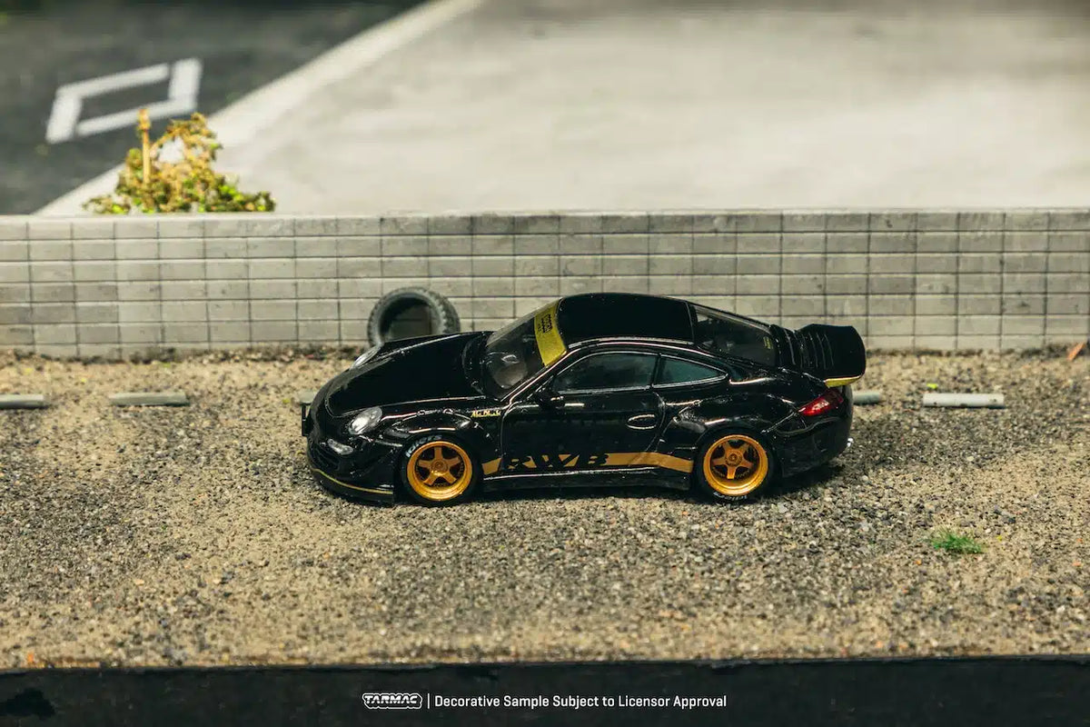 RWB 997 Porsche Black - HOBBY64 - Tarmac Works - Scala 1/64 T64-TL057-BK