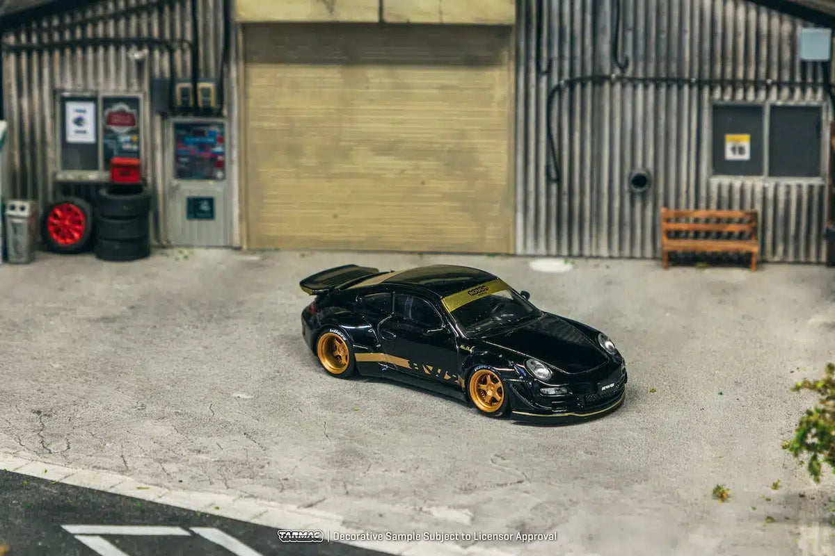 RWB 997 Porsche Black - HOBBY64 - Tarmac Works - Scala 1/64 T64-TL057-BK