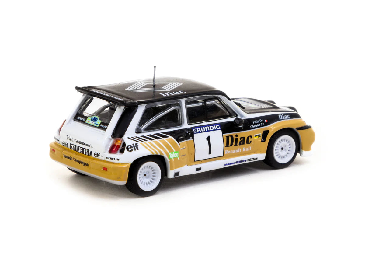 Renault 5 MAXI Turbo Rallye du Var 1986 #1 - HOBBY64 - Tarmac Works - Scala 1/64 T64-TL061-86RDV01