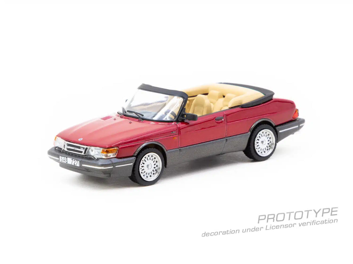 Saab 900 Turbo Convertible Red - GLOBAL64 - Tarmac Works - Scala 1/64 T64G-067-RE