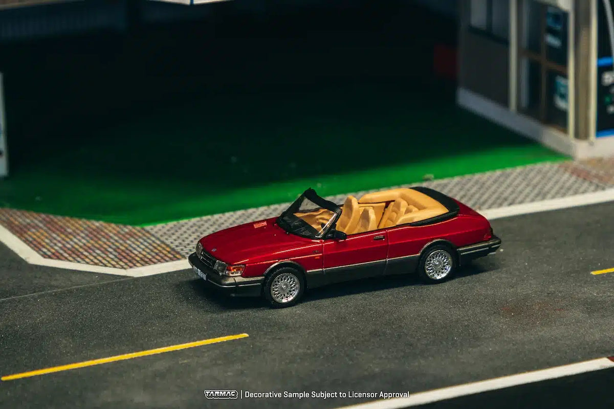 Saab 900 Turbo Convertible Red - GLOBAL64 - Tarmac Works - Scala 1/64 T64G-067-RE