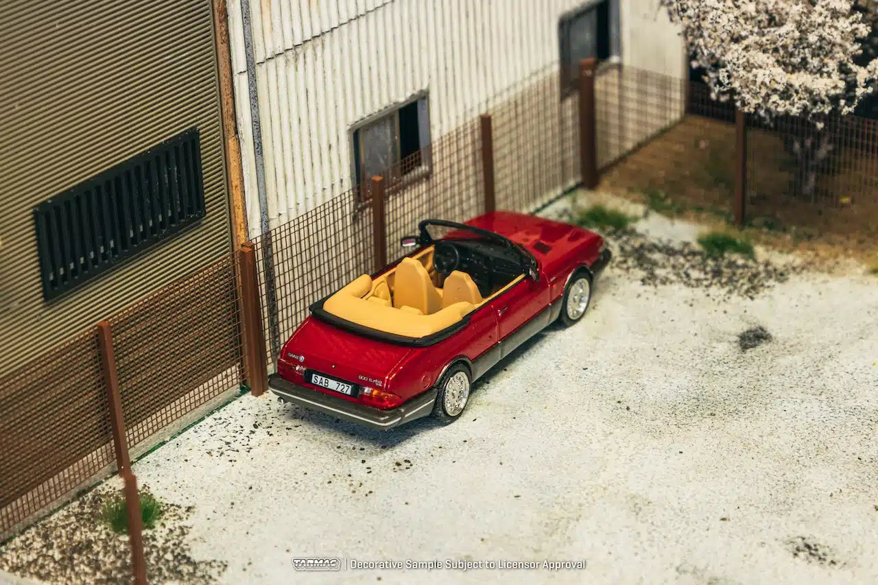 Saab 900 Turbo Convertible Red - GLOBAL64 - Tarmac Works - Scala 1/64 T64G-067-RE