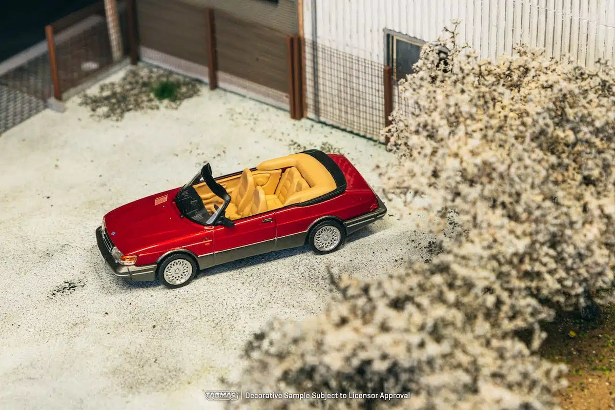 Saab 900 Turbo Convertible Red - GLOBAL64 - Tarmac Works - Scala 1/64 T64G-067-RE