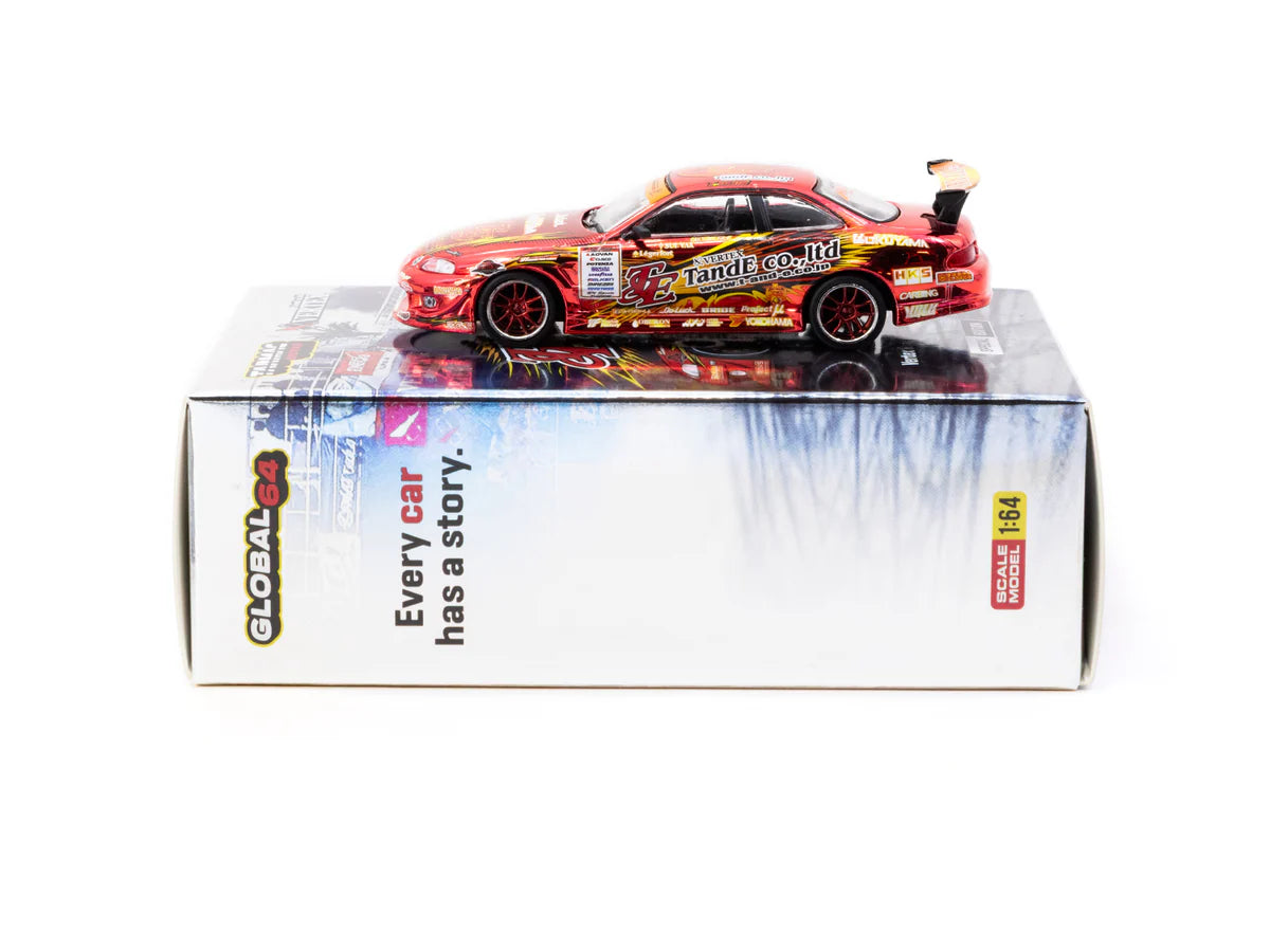Toyota VERTEX Ridge TE3006 Soarer Chrome Red - Tokyo Auto Salon 2026 Special Edition - GLOBAL64 - Tarmac Works - Scala 1/64 T64G-080-TE3006
