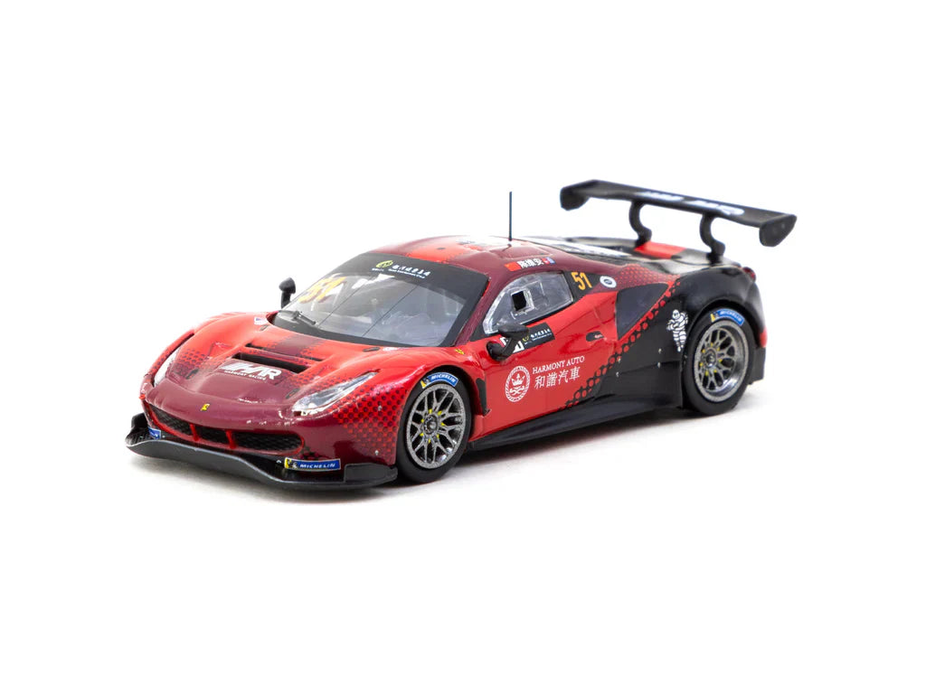 Ferrari 488 GT3 Macau GT Cup 2022 Harmony Racing Chen Weian - Tarmac Works HOBBY64 - Scala 1/64 T64-072-22MGP51