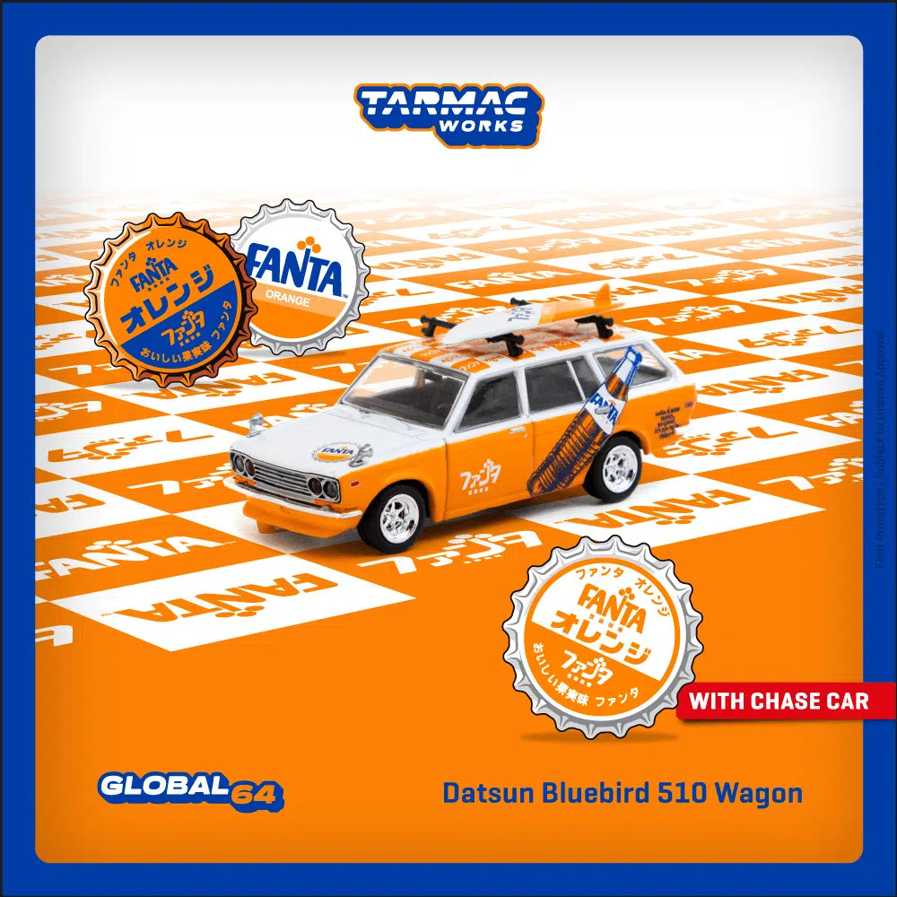 Datsun Bluebird 510 Wagon FANTA - Tarmac Works GLOBAL64 - Scala 1/64 T64G-026-FA