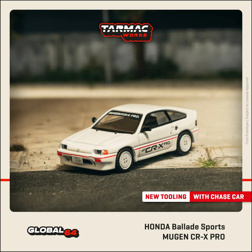 Honda Ballade Sports MUGEN CR-X PRO White - Tarmac Works GLOBAL64 - Scala 1/64 T64G-TL058-WH