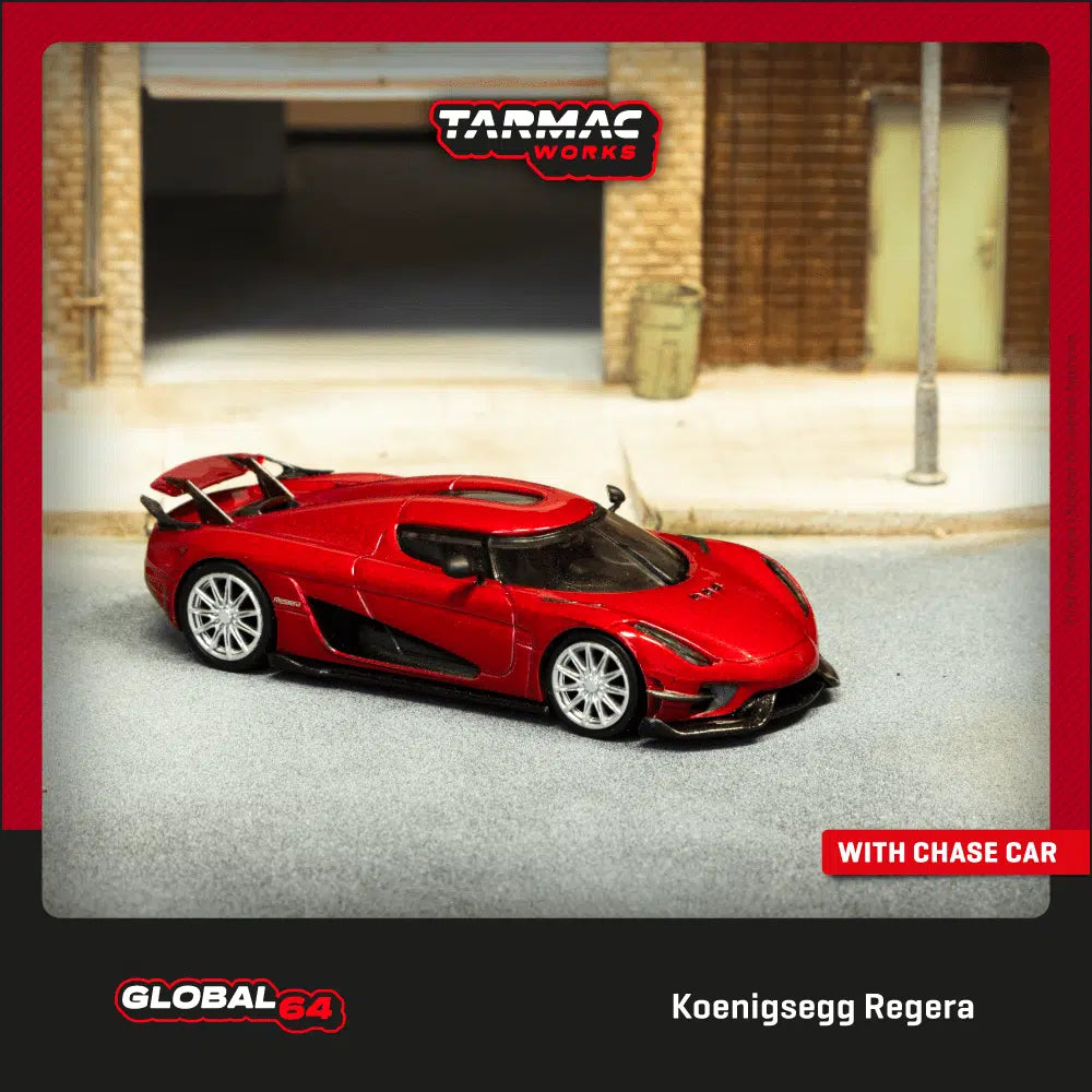 Koenigsegg Regera Red Metallic - Tarmac Works GLOBAL64 - Scala 1/64 T64G-TL017-RE