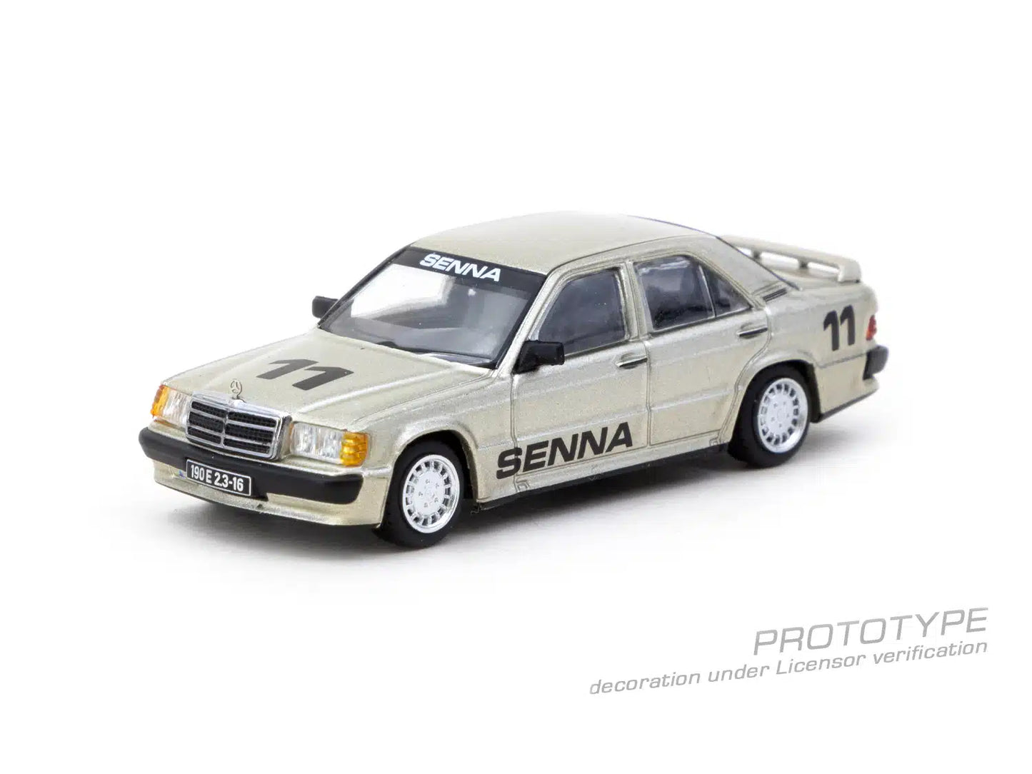 Mercedes-Benz 190 E 2.3-16 Race of Champion 1984 Ayrton Senna - GLOBAL64 - Tarmac Works - Scala 1/64 T64G-047-84ROC11