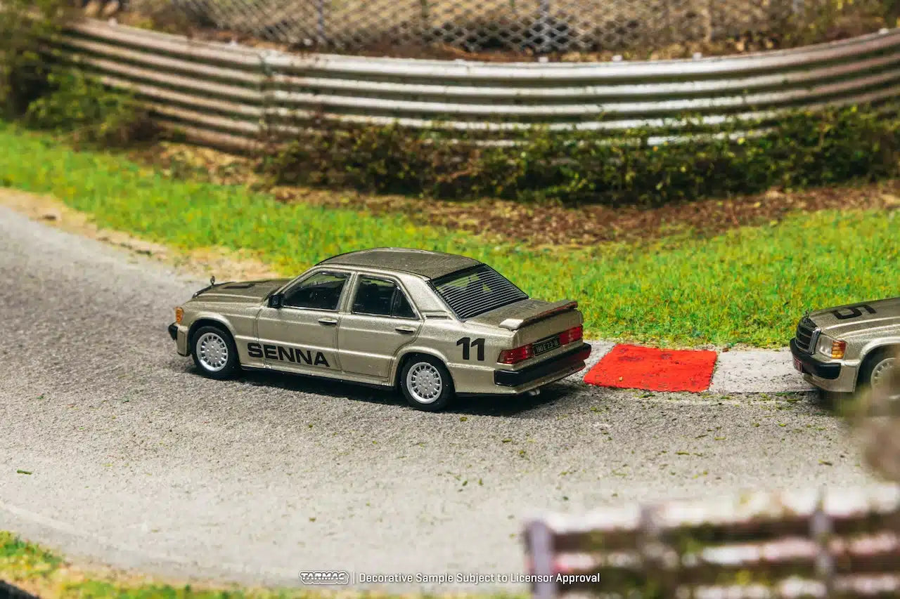 Mercedes-Benz 190 E 2.3-16 Race of Champion 1984 Ayrton Senna - GLOBAL64 - Tarmac Works - Scala 1/64 T64G-047-84ROC11