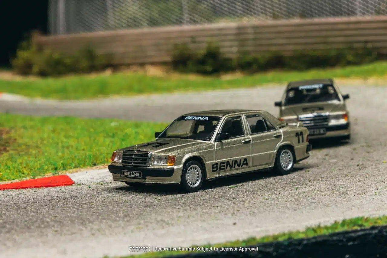 Mercedes-Benz 190 E 2.3-16 Race of Champion 1984 Ayrton Senna - GLOBAL64 - Tarmac Works - Scala 1/64 T64G-047-84ROC11