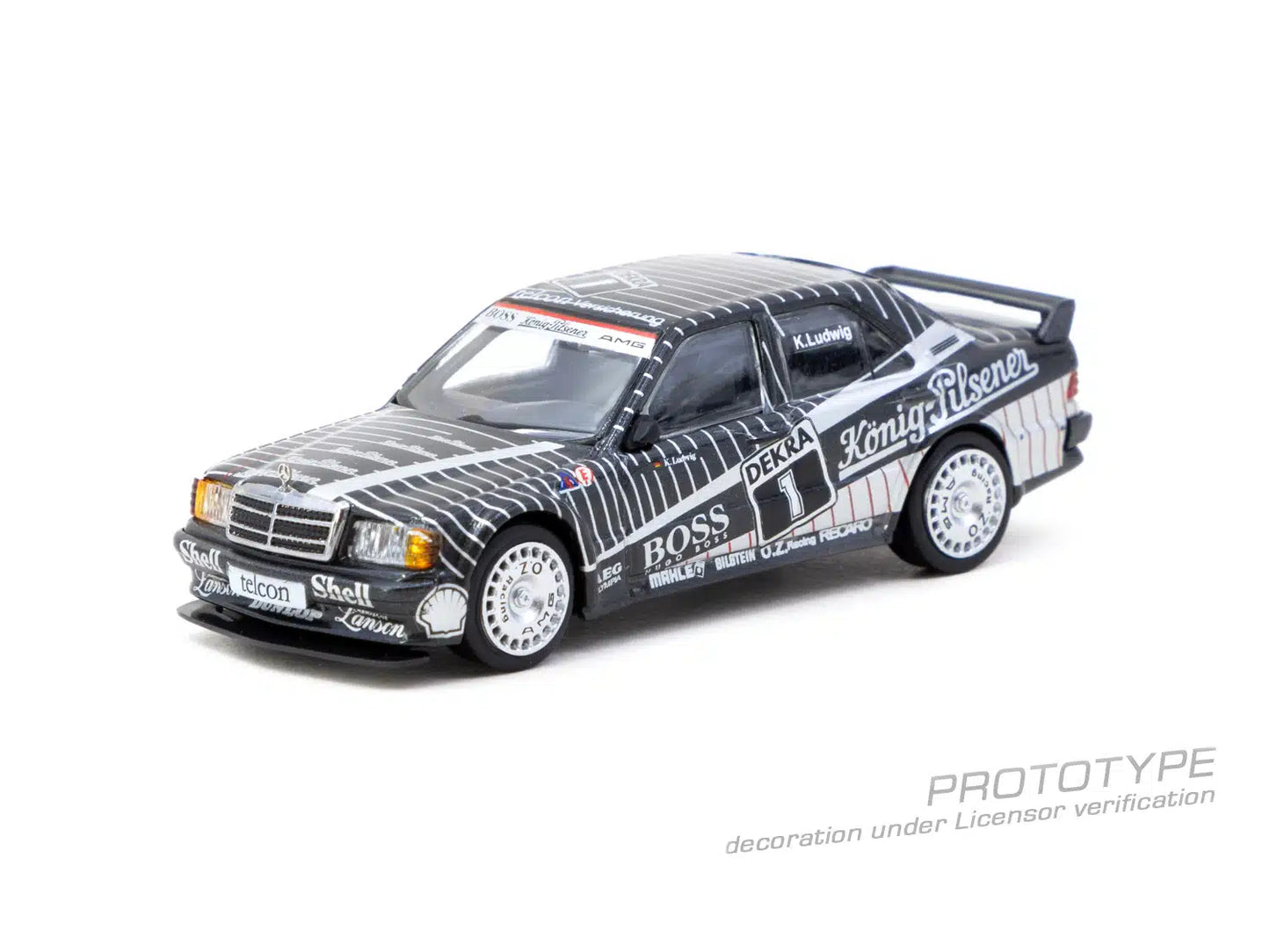 Mercedes-Benz 190 E 2.5-16 EVO 1 DTM 1989 Klaus Ludwig - Tarmac Works GLOBAL64 - Scala 1/64 T64G-057-89DTM01