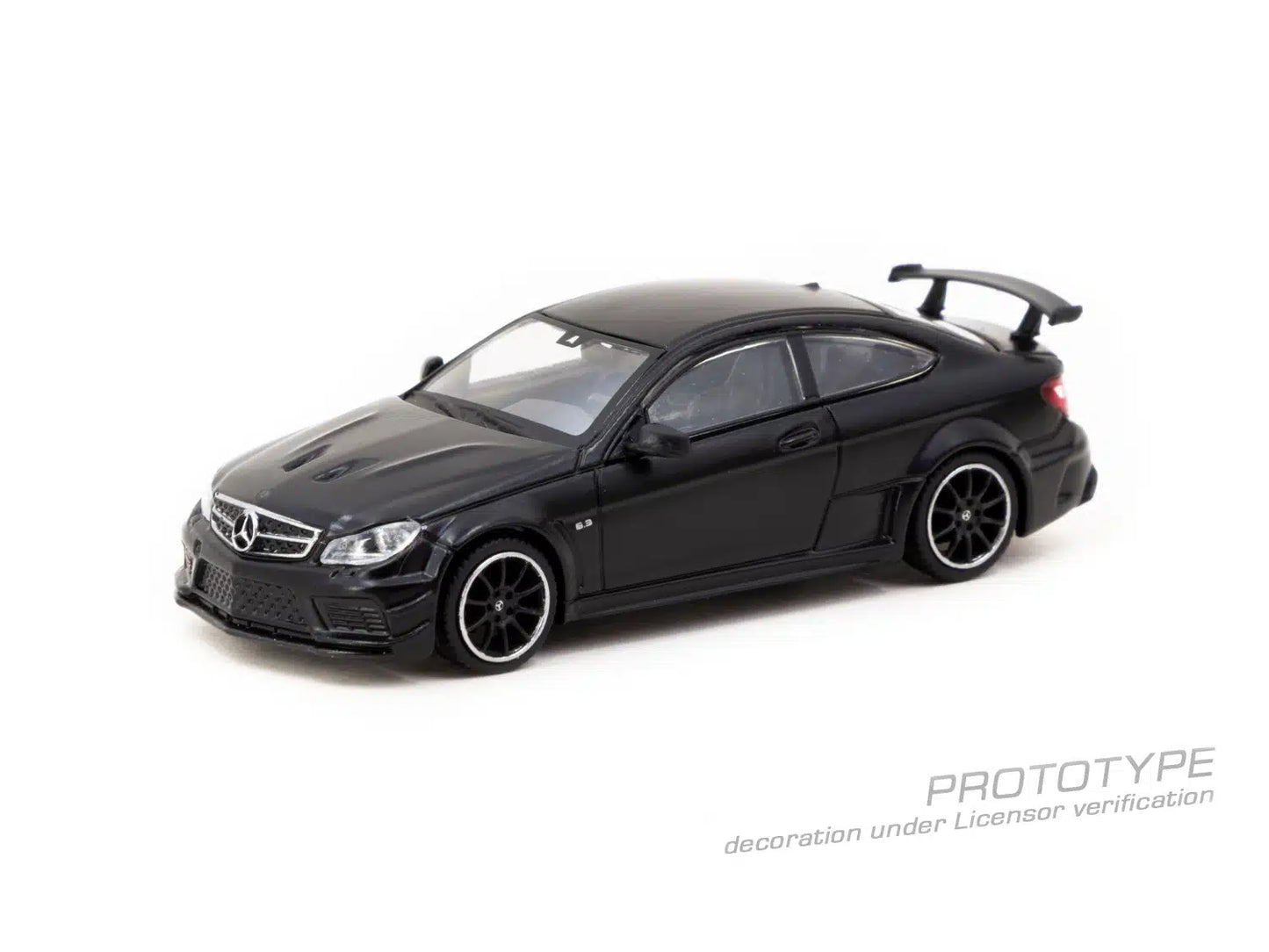 Mercedes-Benz C 63 AMG Coupé Black Series Matte Black - Tarmac Works GLOBAL64 - Scala 1/64 T64G-009-MB