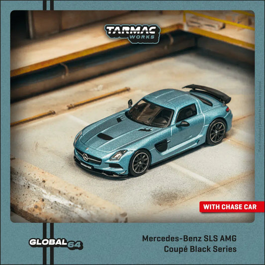 Mercedes-Benz SLS AMG Coupé Black Series Matte Blue - Tarmac Works GLOBAL64 - Scala 1/64 T64G-027-MB