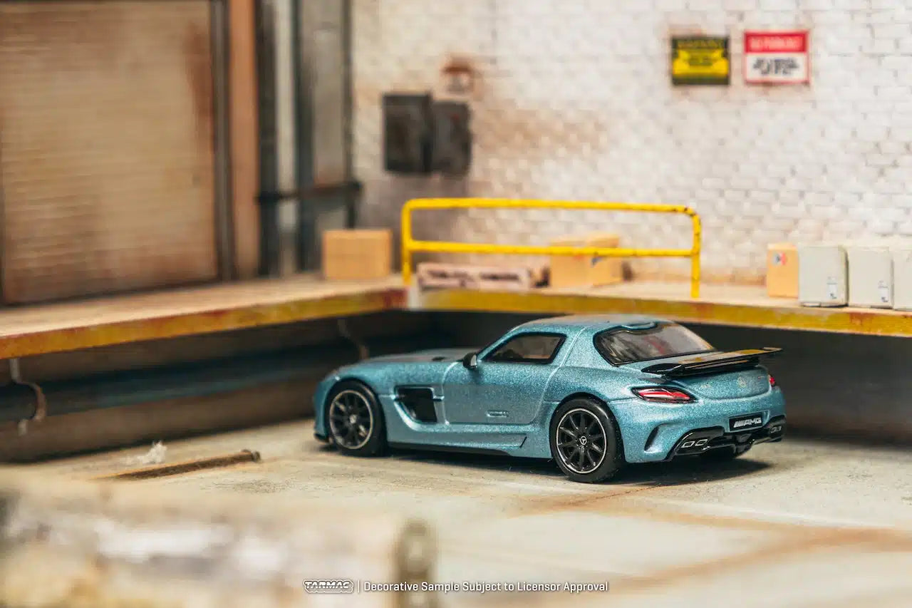 Mercedes-Benz SLS AMG Coupé Black Series Matte Blue - Tarmac Works GLOBAL64 - Scala 1/64 T64G-027-MB