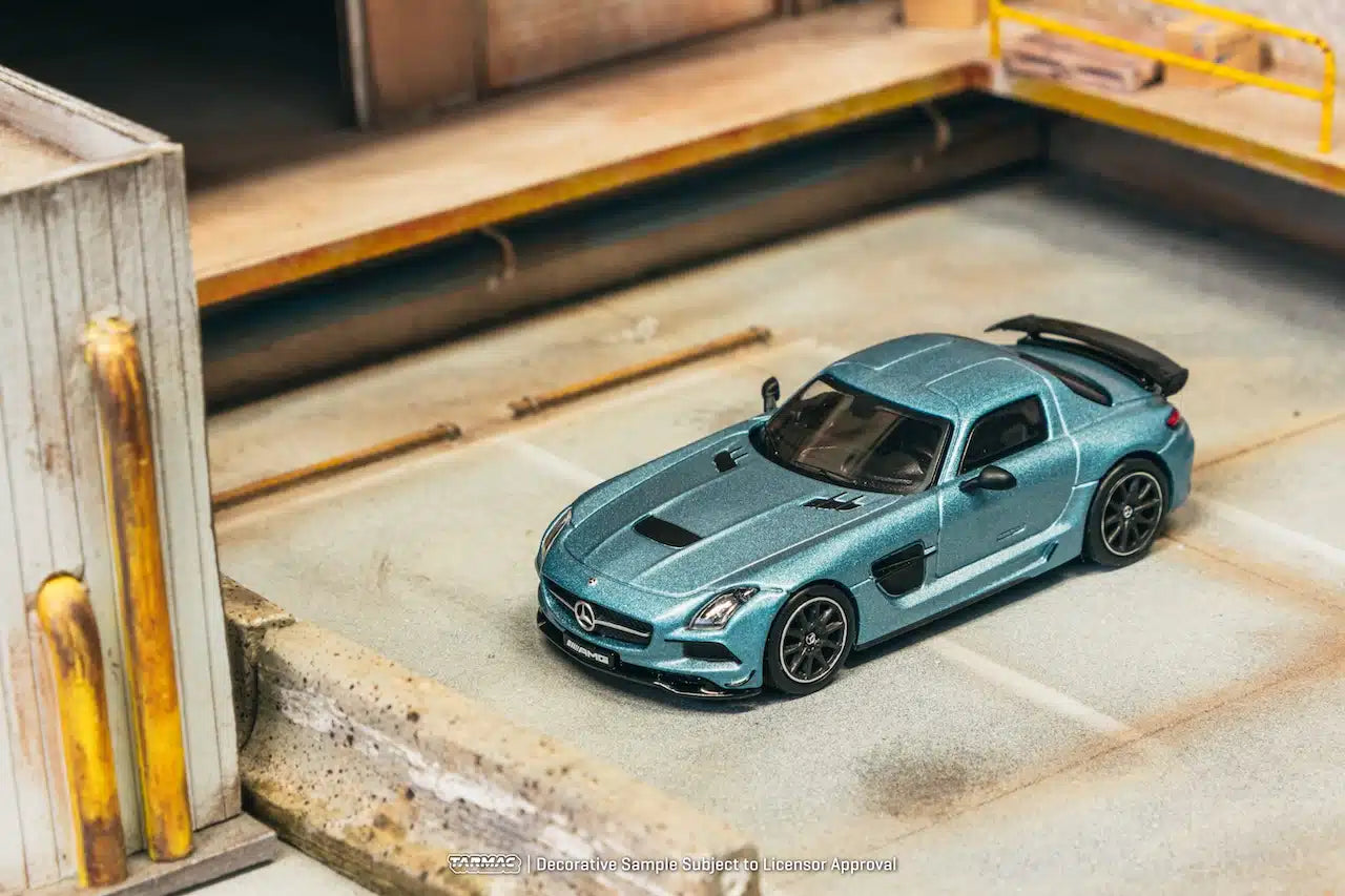 Mercedes-Benz SLS AMG Coupé Black Series Matte Blue - Tarmac Works GLOBAL64 - Scala 1/64 T64G-027-MB