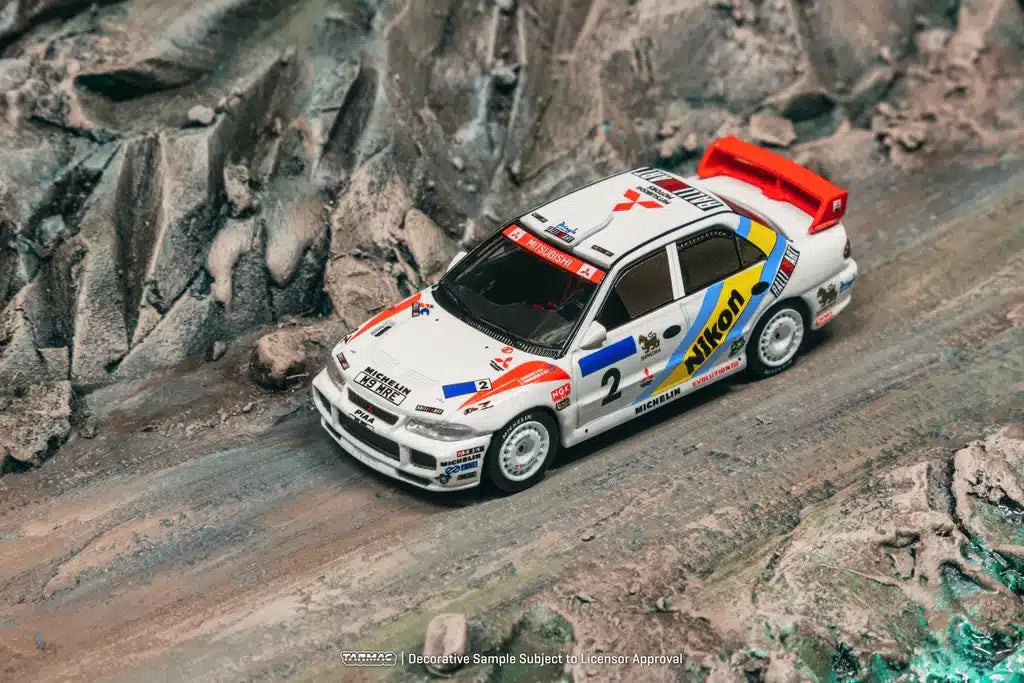 Mitsubishi Lancer Evolution III Hong Kong-Beijing Rally 1995 Winner - Tarmac Works GLOBAL64 - Scala 1/64 T64G-050-95HKBR02
