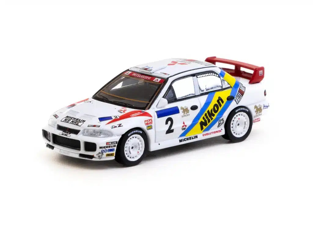 Mitsubishi Lancer Evolution III Hong Kong-Beijing Rally 1995 Winner - Tarmac Works GLOBAL64 - Scala 1/64 T64G-050-95HKBR02