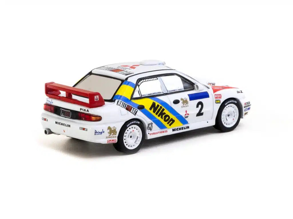 Mitsubishi Lancer Evolution III Hong Kong-Beijing Rally 1995 Winner - Tarmac Works GLOBAL64 - Scala 1/64 T64G-050-95HKBR02