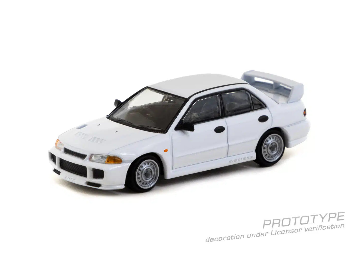 Mitsubishi Lancer RS Evolution III White - Tarmac Works GLOBAL64 - Scala 1/64 T64G-050-RS