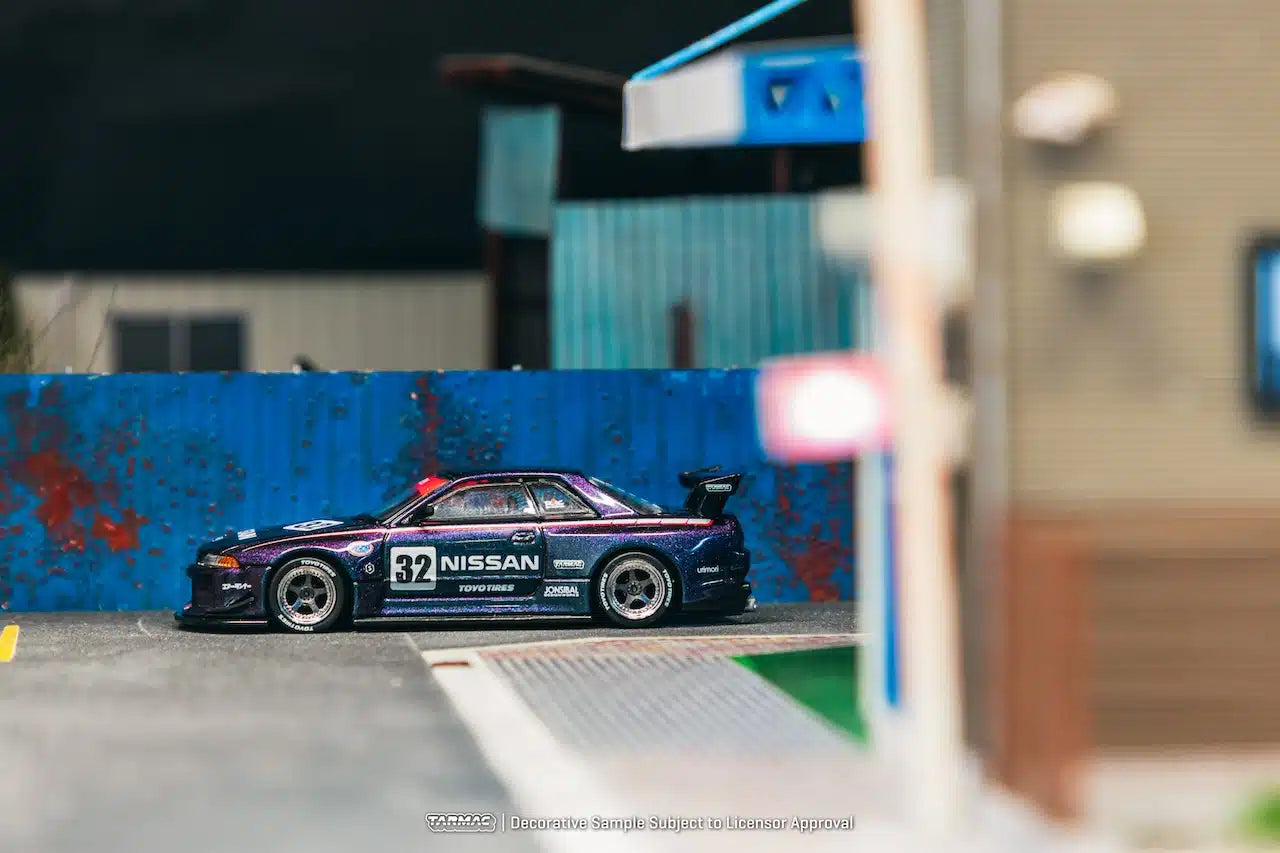 Nissan Skyline (R32) Widebody Midnight purple - Tarmac Works GLOBAL64 - Scala 1/64 T64G-061-MP