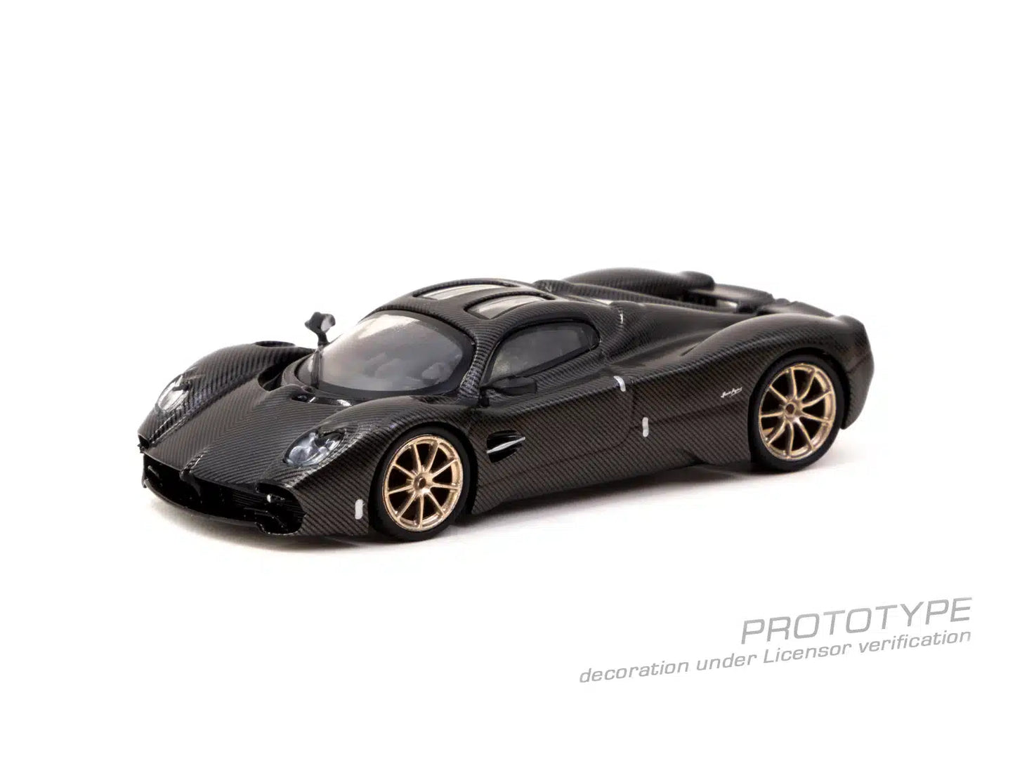 Pagani Utopia Black Carbon Fiber - Tarmac Works GLOBAL64 - Scala 1/64 T64G-TL055-BCF
