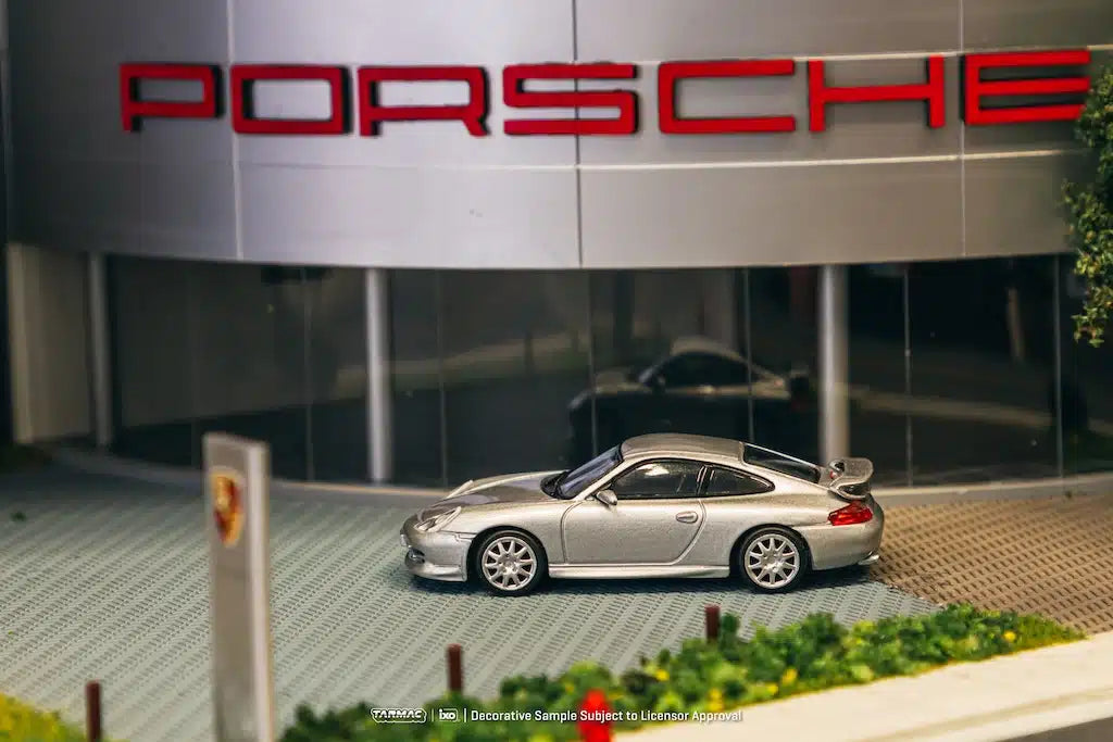 Porsche 911 GT3 (type 996) Silver - Tarmac Works GLOBAL64 - Scala 1/64 T64G-069-SL
