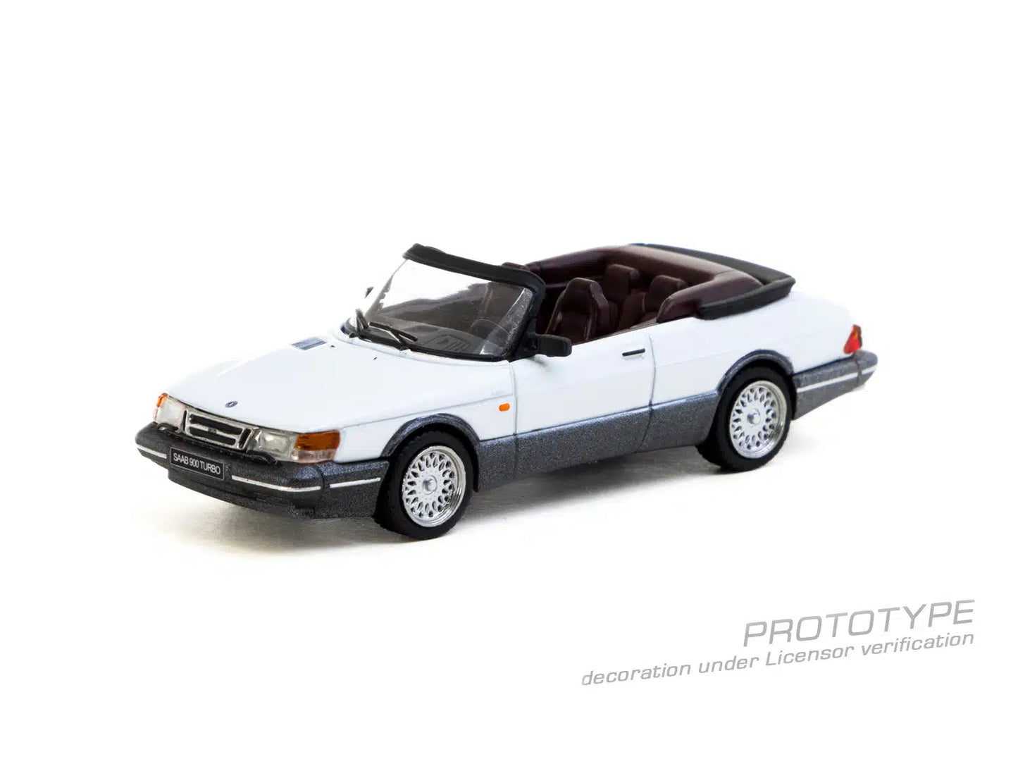 Saab 900 Turbo Convertible White - Tarmac Works GLOBAL64 - Scala 1/64 T64G-067-WH