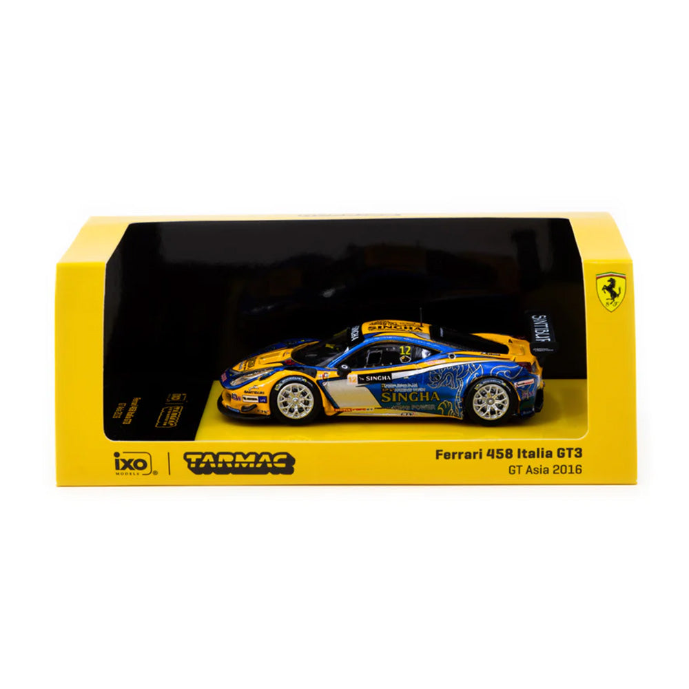Ferrari 458 Italia GT3 GT Asia 2016 C. Van Dam / P. Bhirombhakdi - Tarmac Works HOBBY64 - Scala 1/64 T64-074-16GTA12