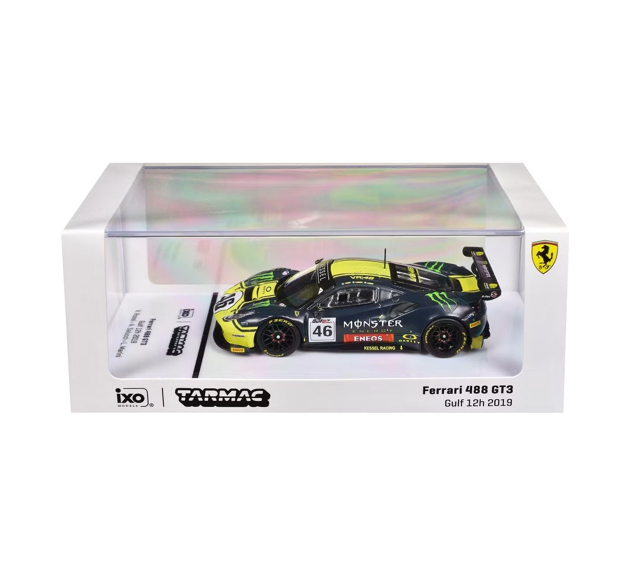 Ferrari 488 GT3 #46 Gulf 12 Hours 2019 - Tarmac Works HOBBY64 - Scala 1/64 T64-072-19GUF46