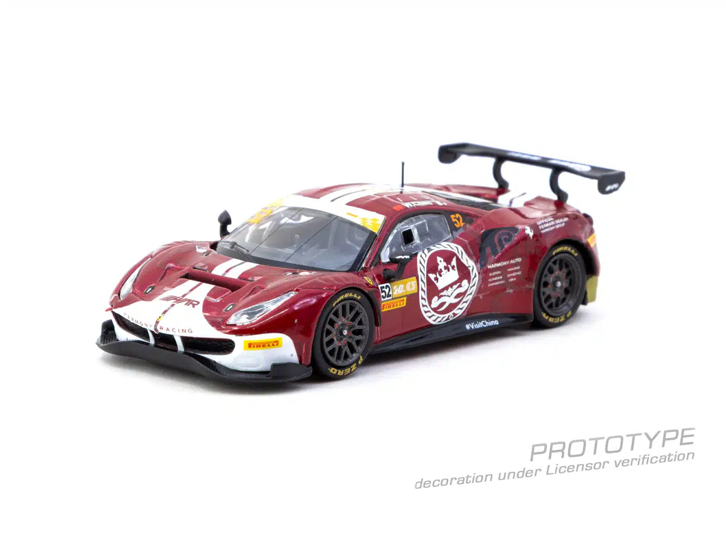 Ferrari 488 GT3 Macau GT Cup – FIA GT World Cup 2023 Harmony Racing Chen Weian - HOBBY64 - Tarmac Works - Scala 1/64 T64-072-23MGP52