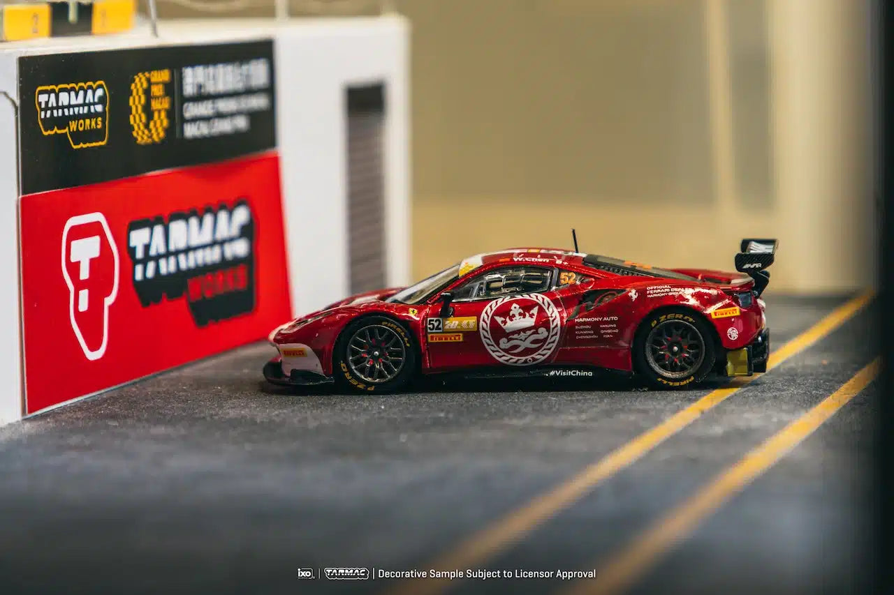 Ferrari 488 GT3 Macau GT Cup – FIA GT World Cup 2023 Harmony Racing Chen Weian - HOBBY64 - Tarmac Works - Scala 1/64 T64-072-23MGP52
