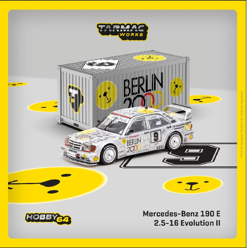 Mercedes-Benz 190 E 2.5-16 Evolution II Macau Guia Race 1992 K. Ludwig - Tarmac Works HOBBY64 - Scala 1/64 T64-024-92MGP09