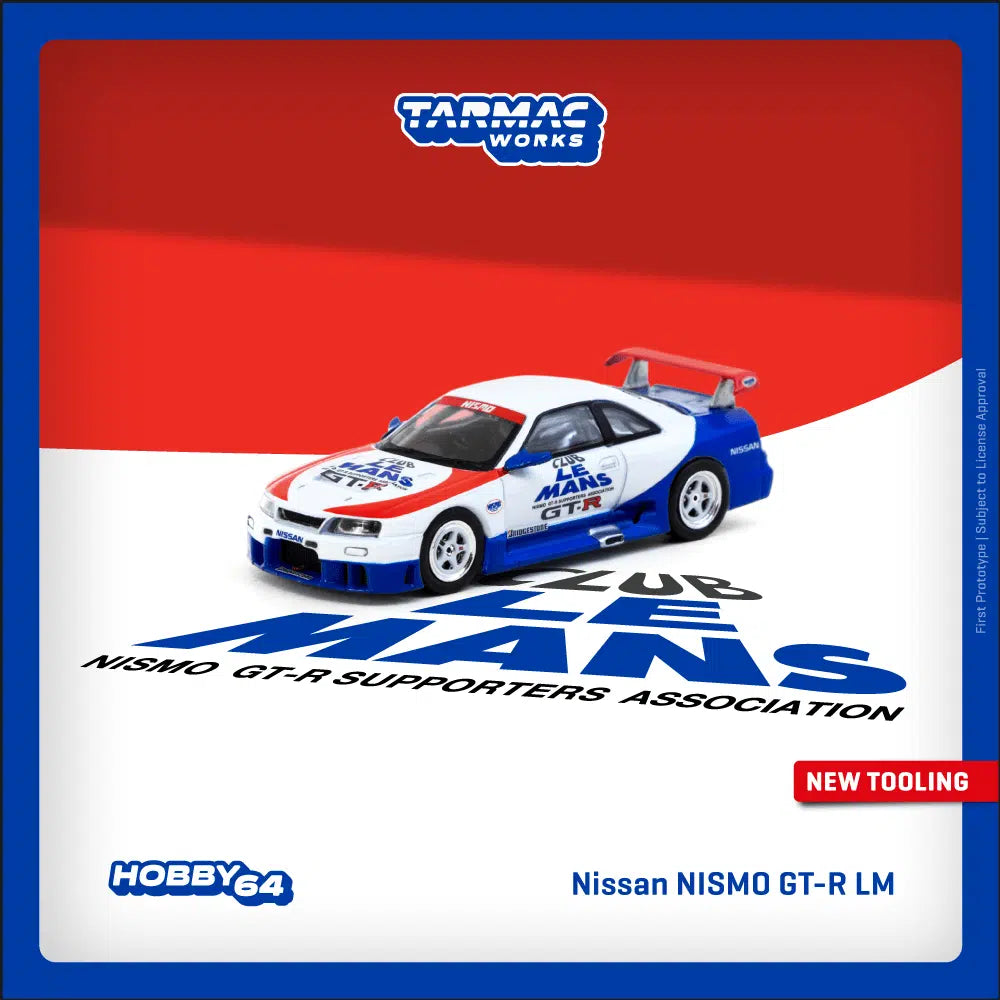 Nissan NISMO GT-R LM (1995 Launch Car) - Tarmac Works HOBBY64 - Scala 1/64 T64-067-TC