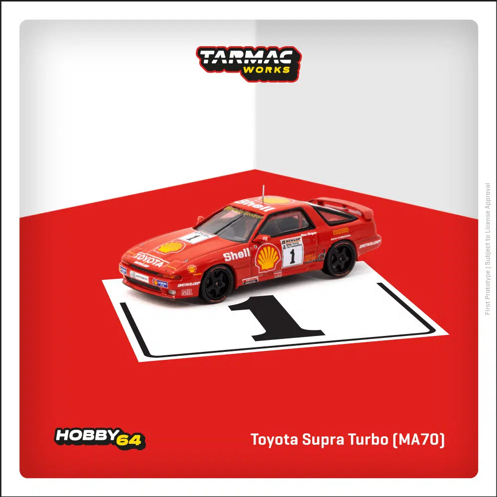 Toyota Supra Turbo (MA70) BTCC 1988 Chris Hodgetts - Tarmac Works HOBBY64 - Scala 1/64 T64-064-88BTC01