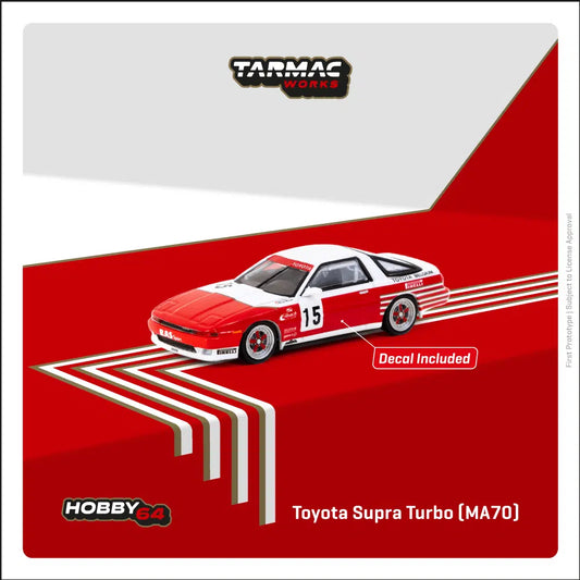 Toyota Supra Turbo (MA70) ETCC 1987 M. Micangeli / E. Calderari - Tarmac Works HOBBY64 - Scala 1/64 T64-064-87ETC15