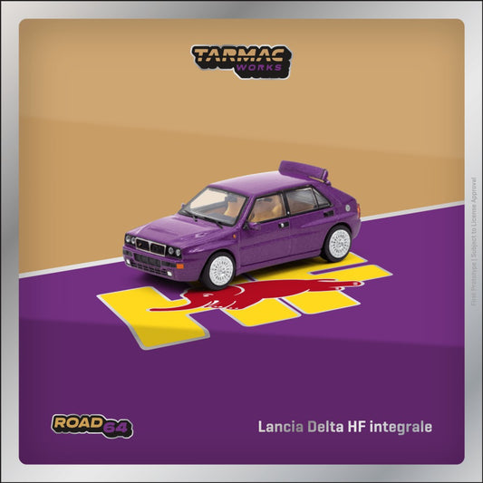 Lancia Delta HF Integrale Viola - Tarmac Works - Scala 1/64 T64R-TL049-VI