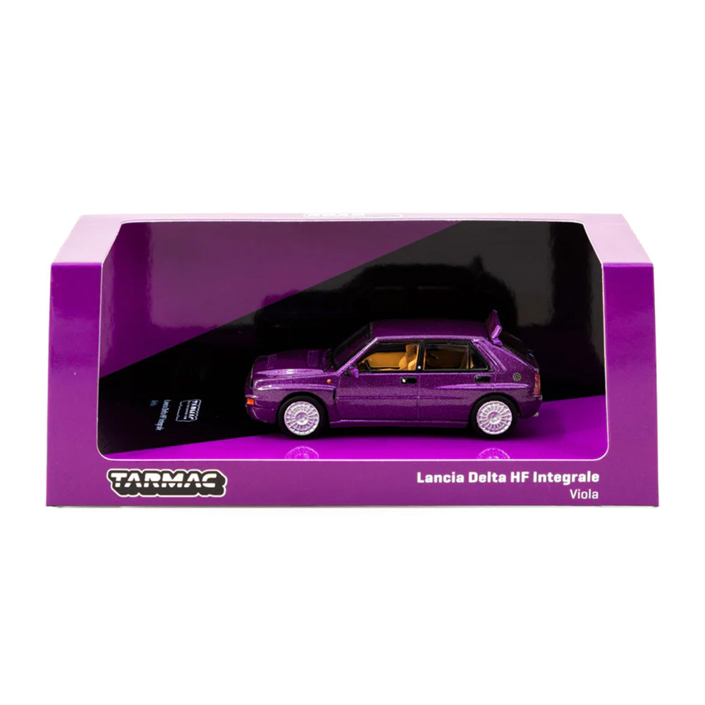Lancia Delta HF Integrale Viola - Tarmac Works - Scala 1/64 T64R-TL049-VI