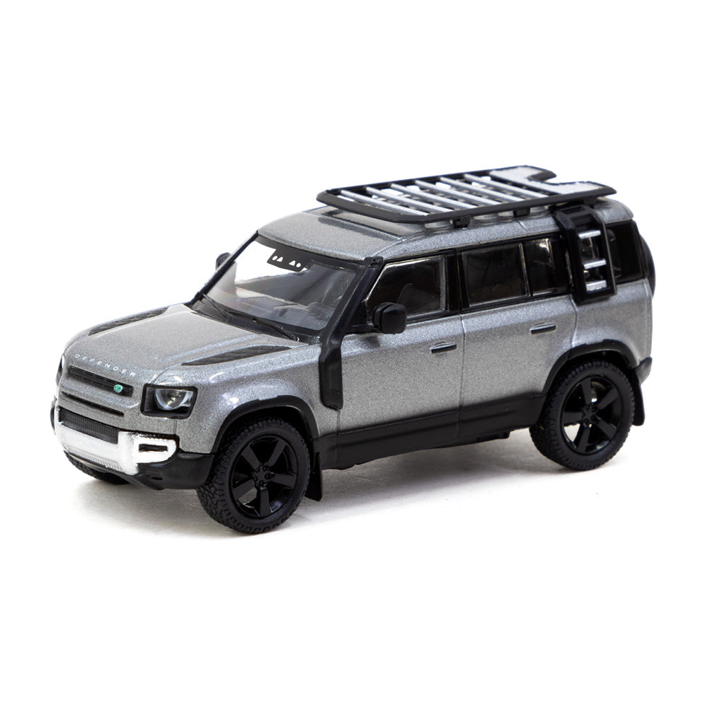 Land Rover Defender 110 Grey Metallic - Tarmac Works - Scala 1/64 T64G-020-GY