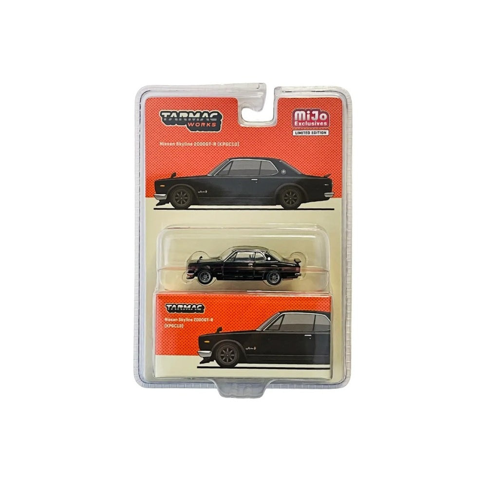 Nissan Skyline 2000 GT-R (KPGC10) Black "Global64" Series MiJo Exclusives - Tarmac Works - Scala 1/64 T64G-043-BK